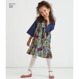 6591 New Look Pattern 6591 Child's Dress