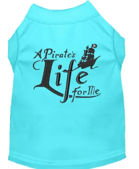 A Pirate's Life Embroidered Dog Shirt Aqua Xxxl (20)