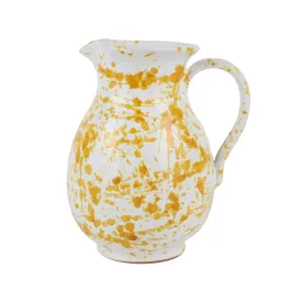 Amalfitana Yellow Splatter Pitcher