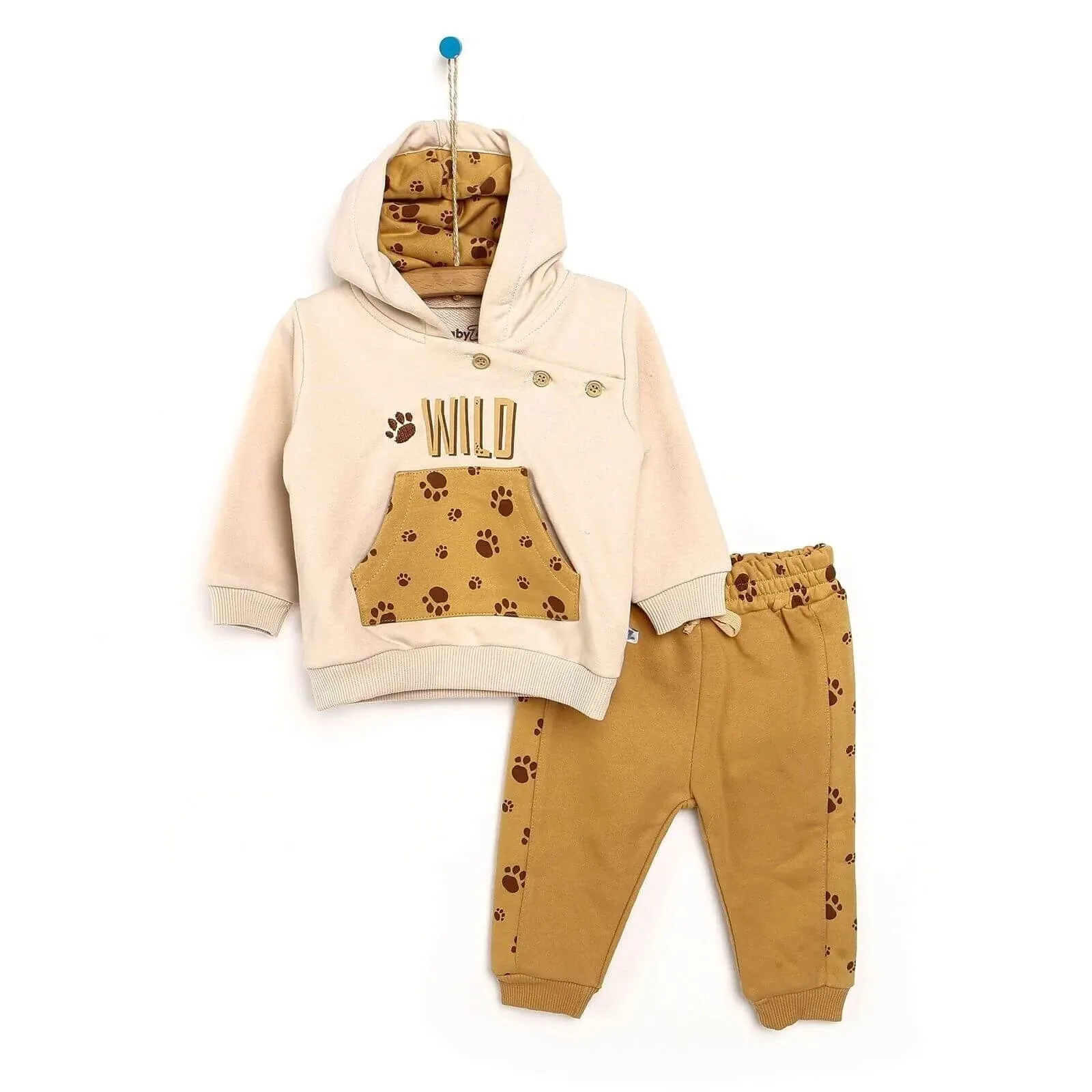 BabyZ Sweatshirt- Footless Bottom - Cinnamon