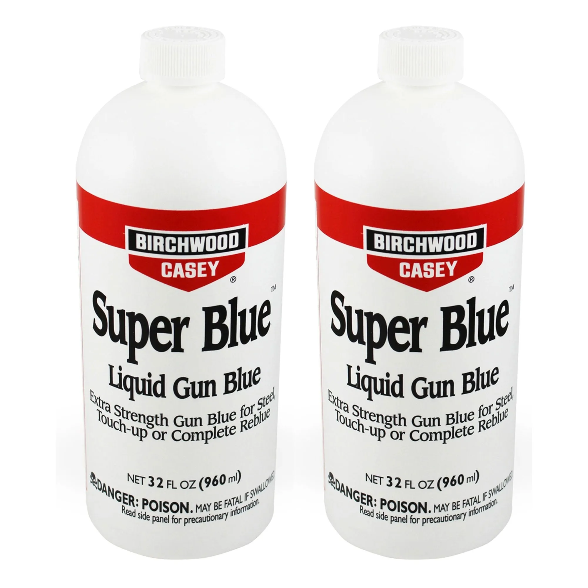 Birchwood Casey Super Blue Double Strength Liquid Gun Blue, 32 Fl Oz (2 Pack)