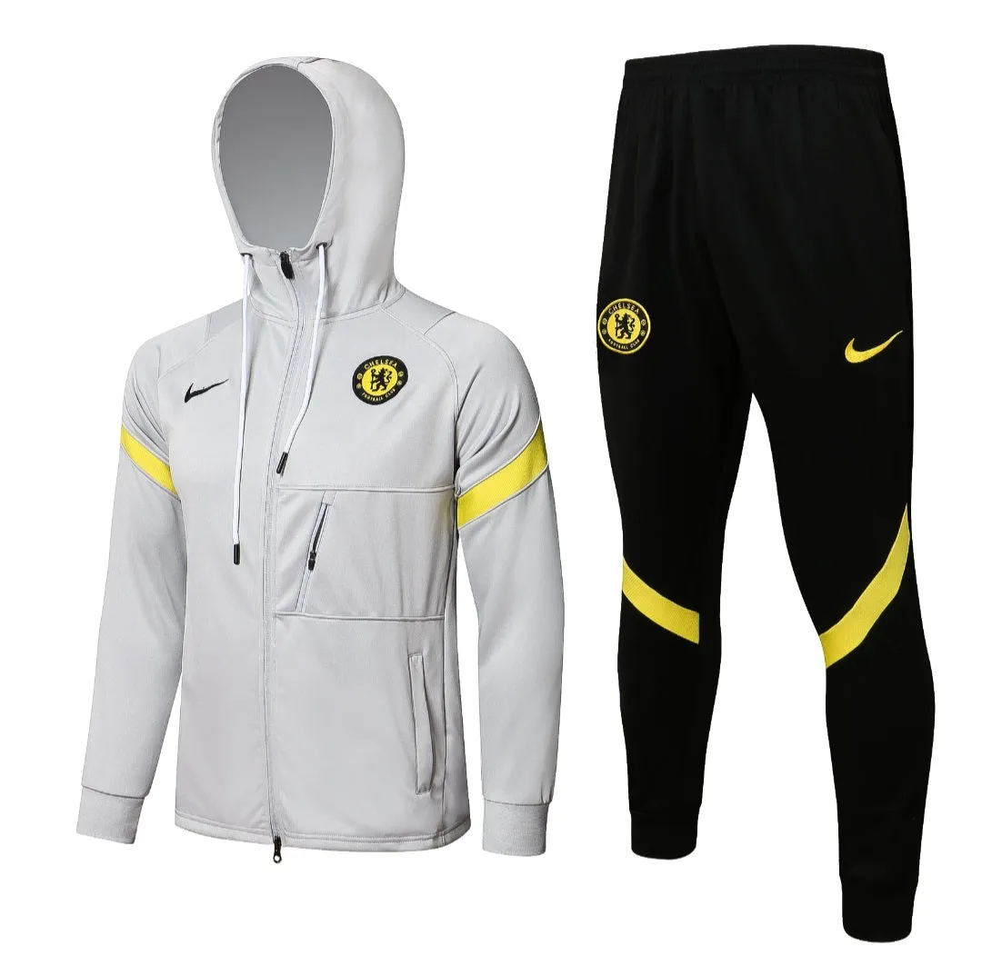 Chelsea FC White and Black Tracksuit