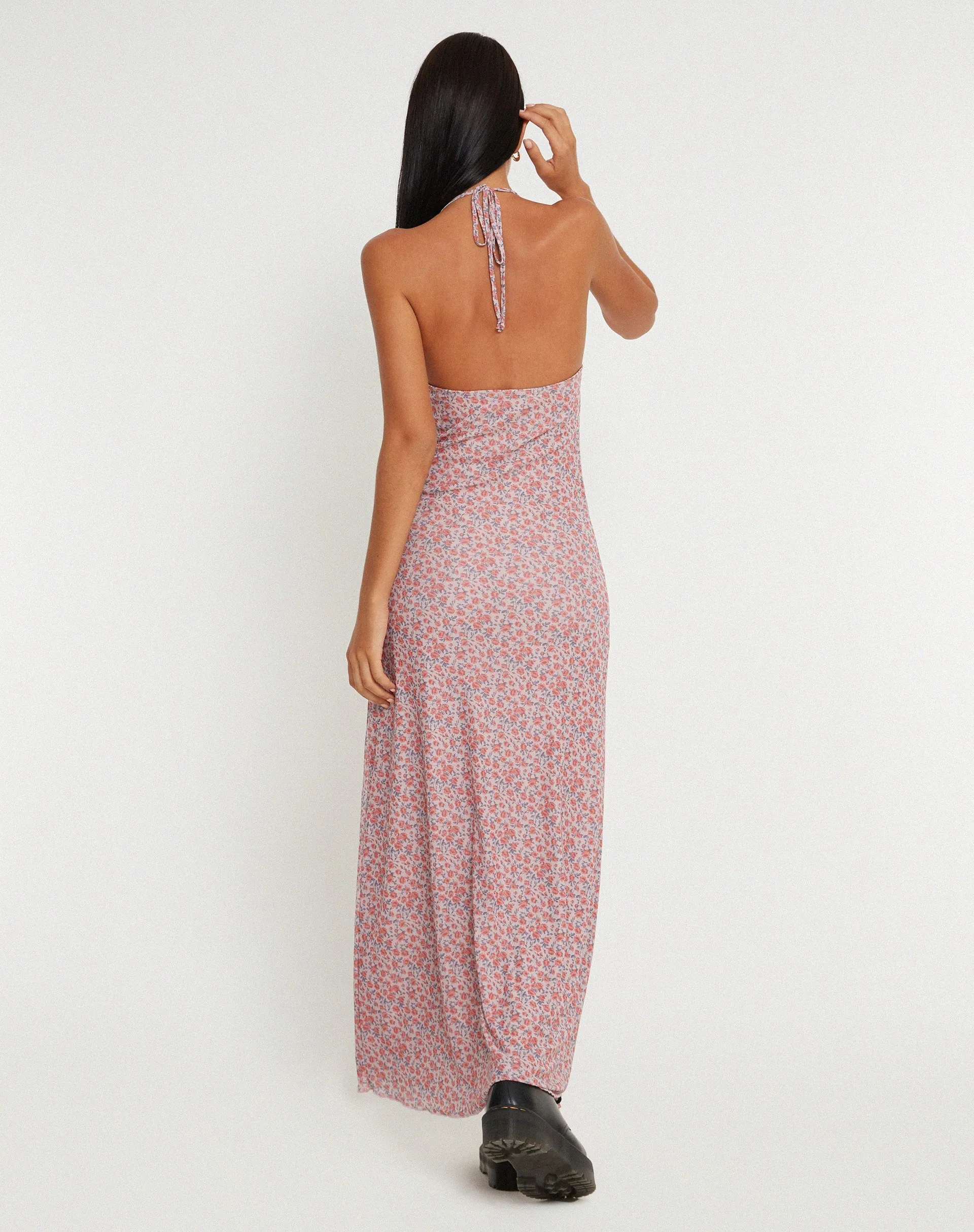 Clovita Maxi Dress in Spring Rose Dusty Pink