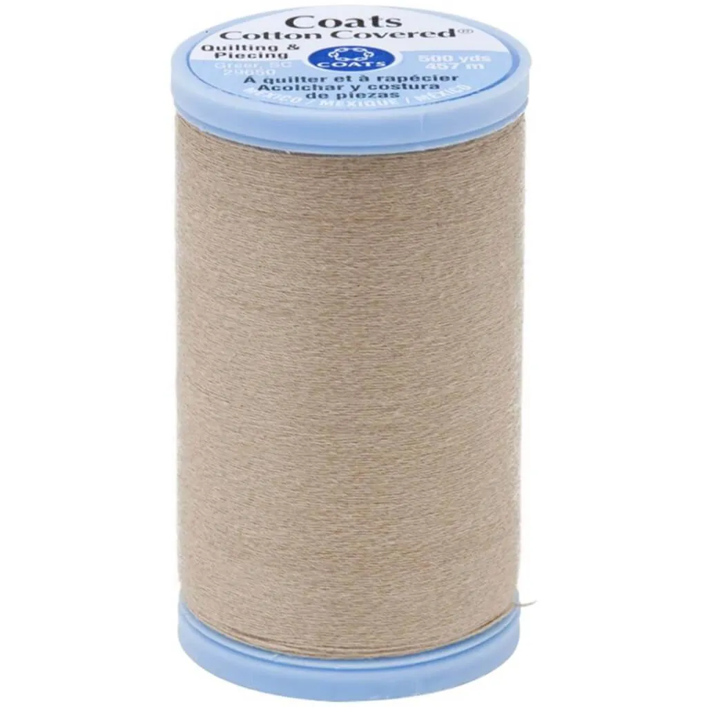 Coats Cotton Covered Quilting & Piecing Thread 500yd Buff