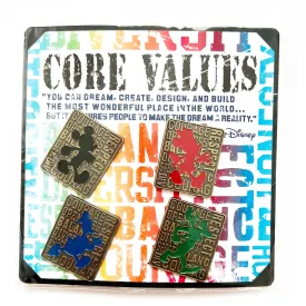 Disney Booster Pack Cast Exclusive Core Values Pin Set