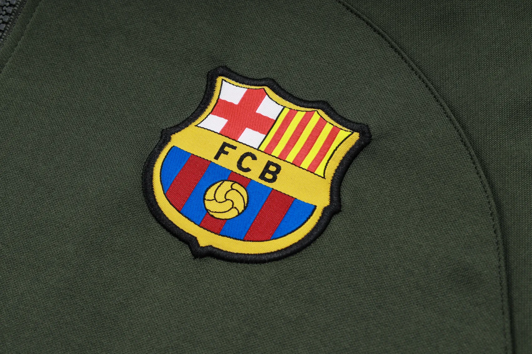 FC Barcelona Military Green Tracksuit