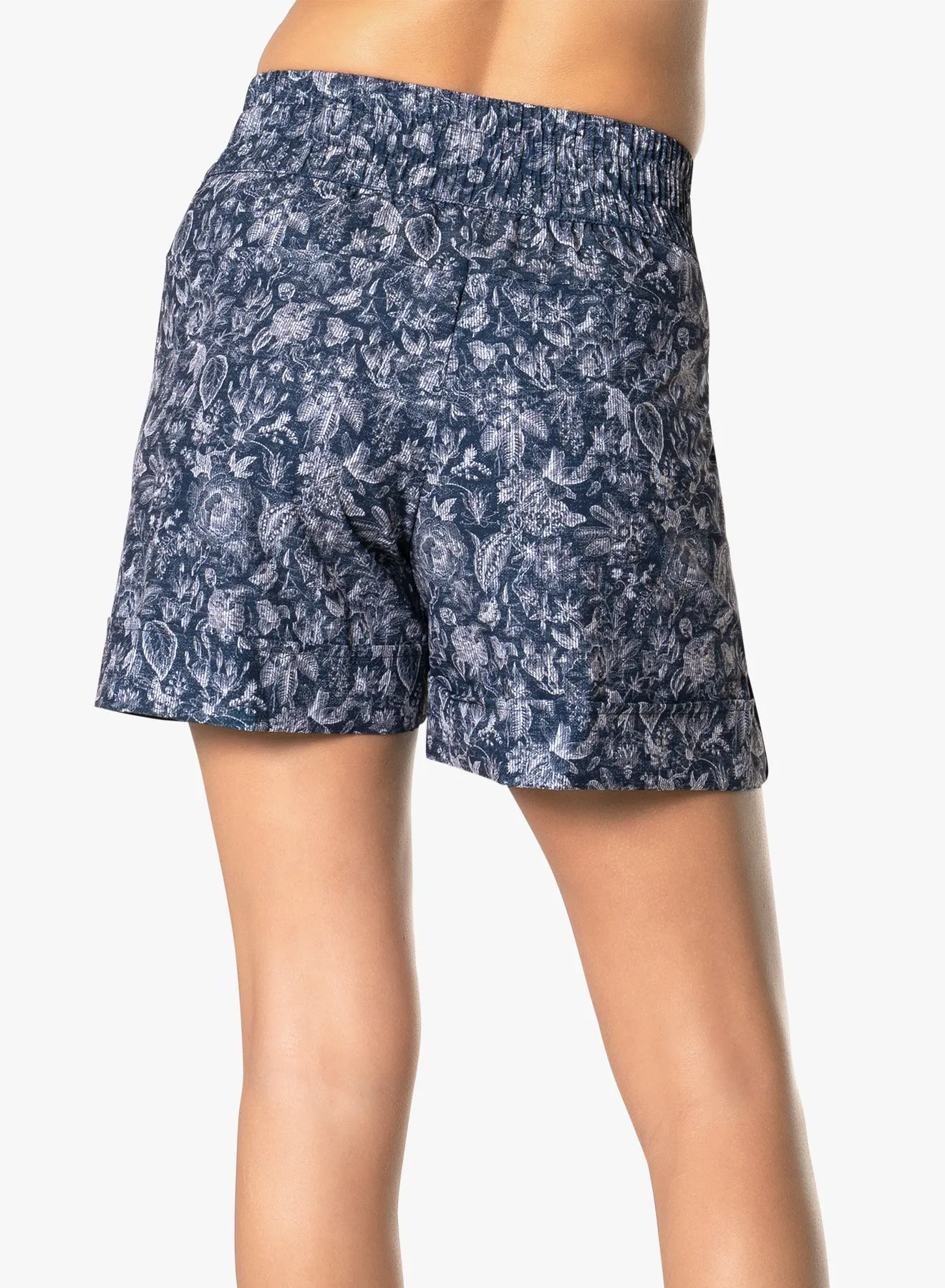 Fonce' Toile Short