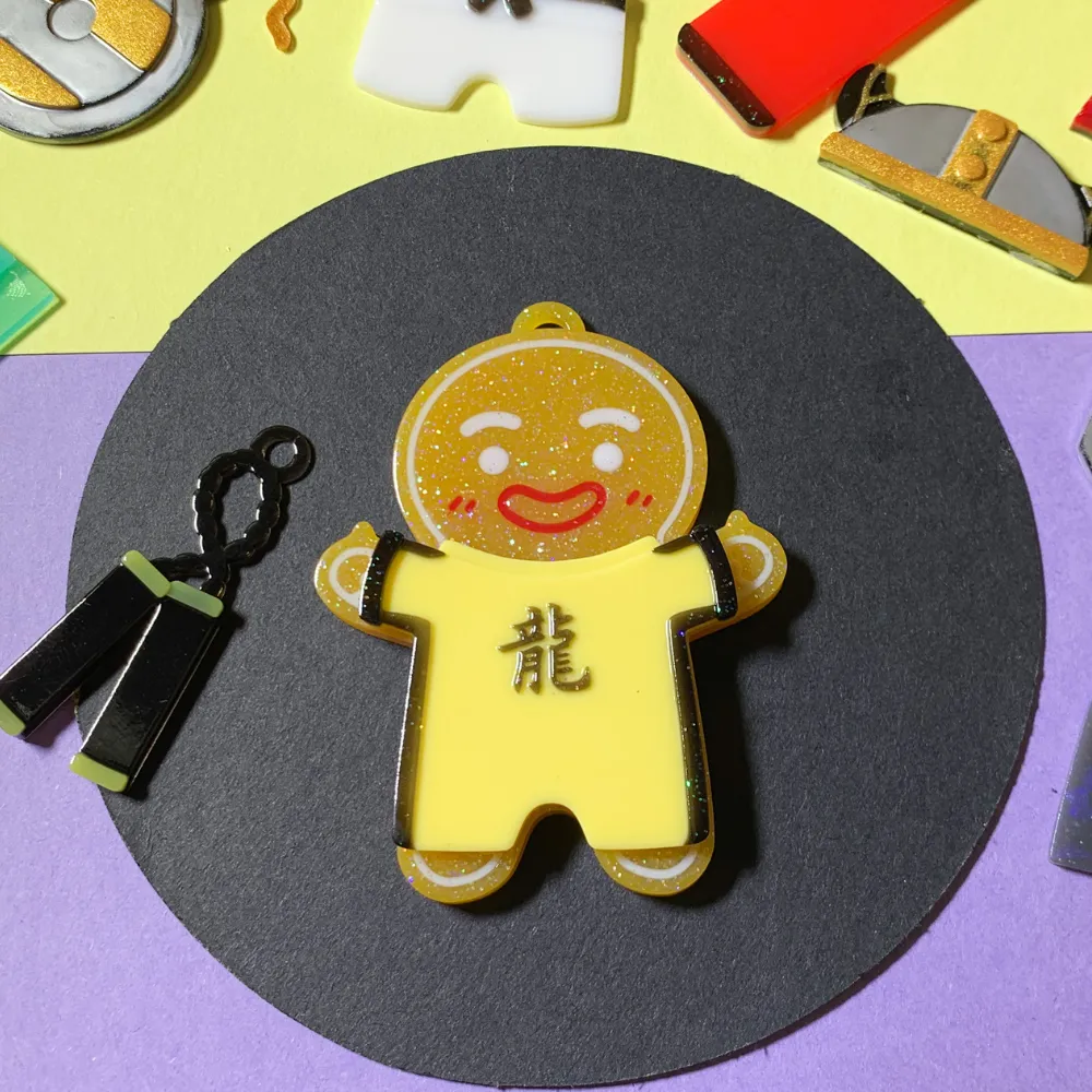 Gingerbread Man Warrior Martial Arts Silicone Molds