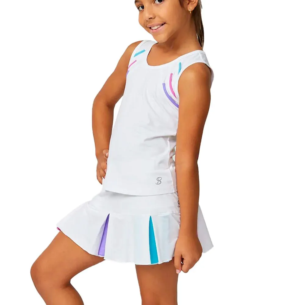 Girl's Tennis Tank White