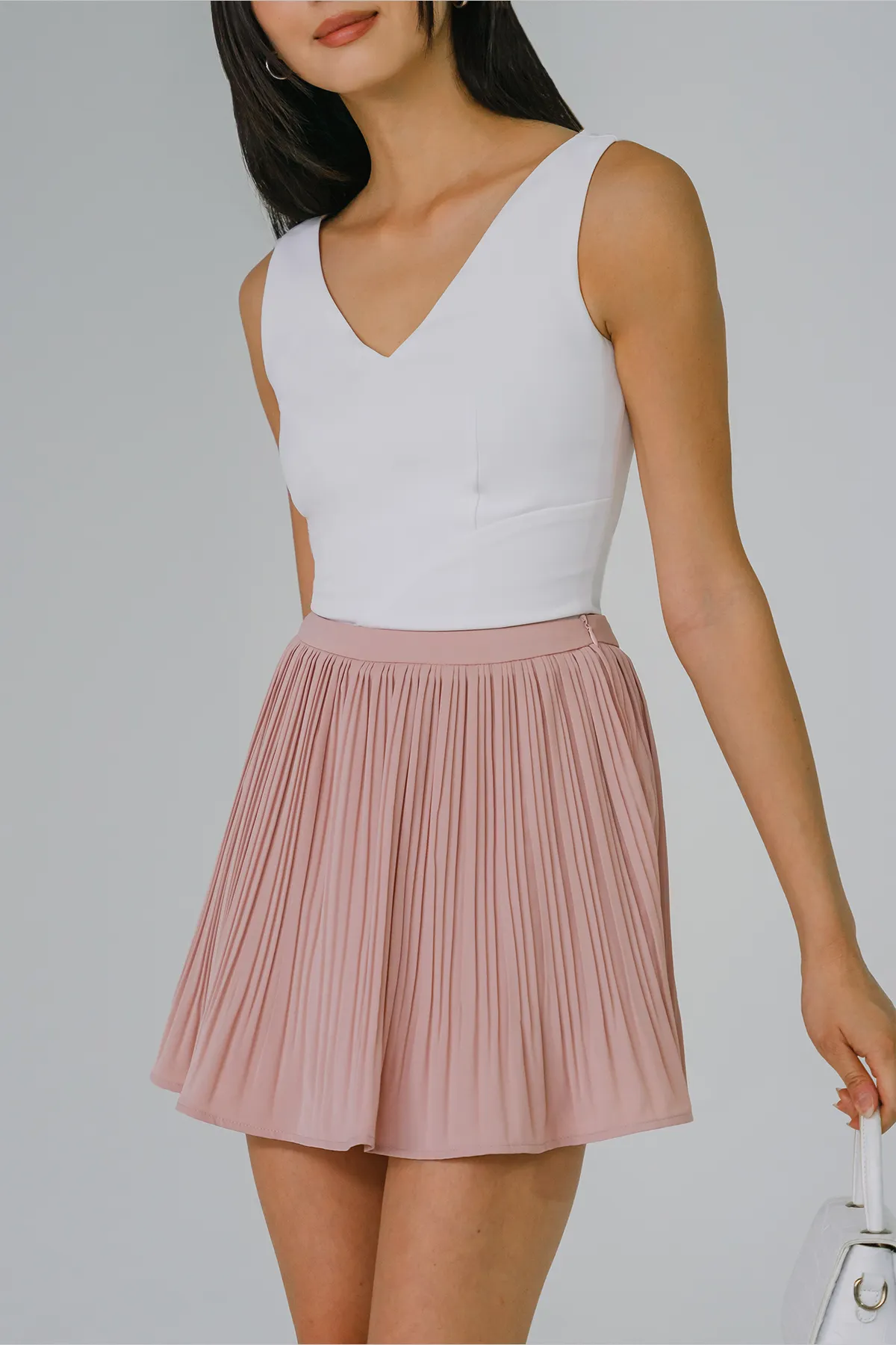 In The Mood Pleat Skorts (Pink)