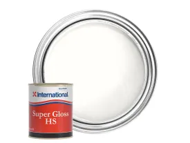 International Super Gloss HS Topcoat Paint White 750ml