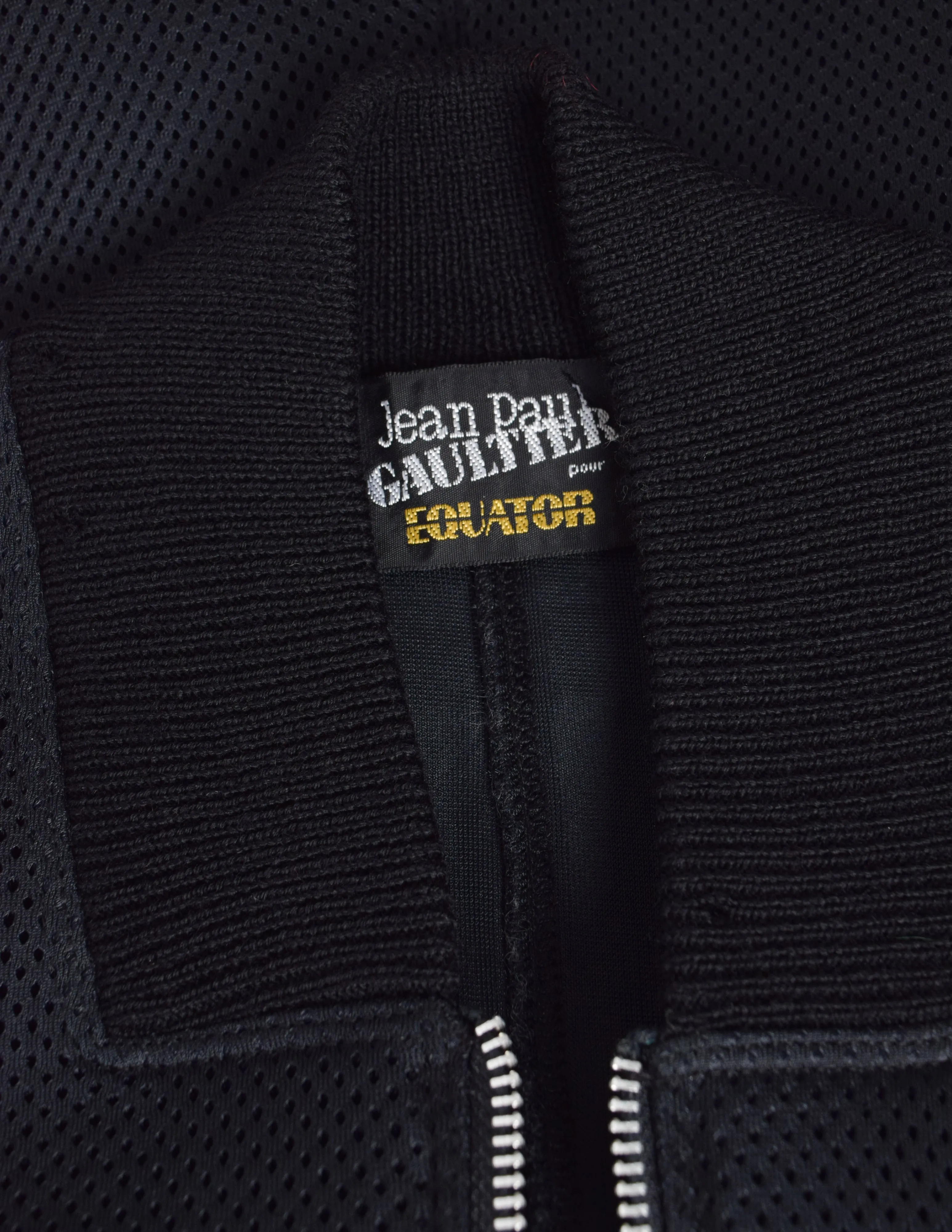 Jean Paul Gaultier Vintage AW 1987 Black Sport Mesh Hourglass Jacket