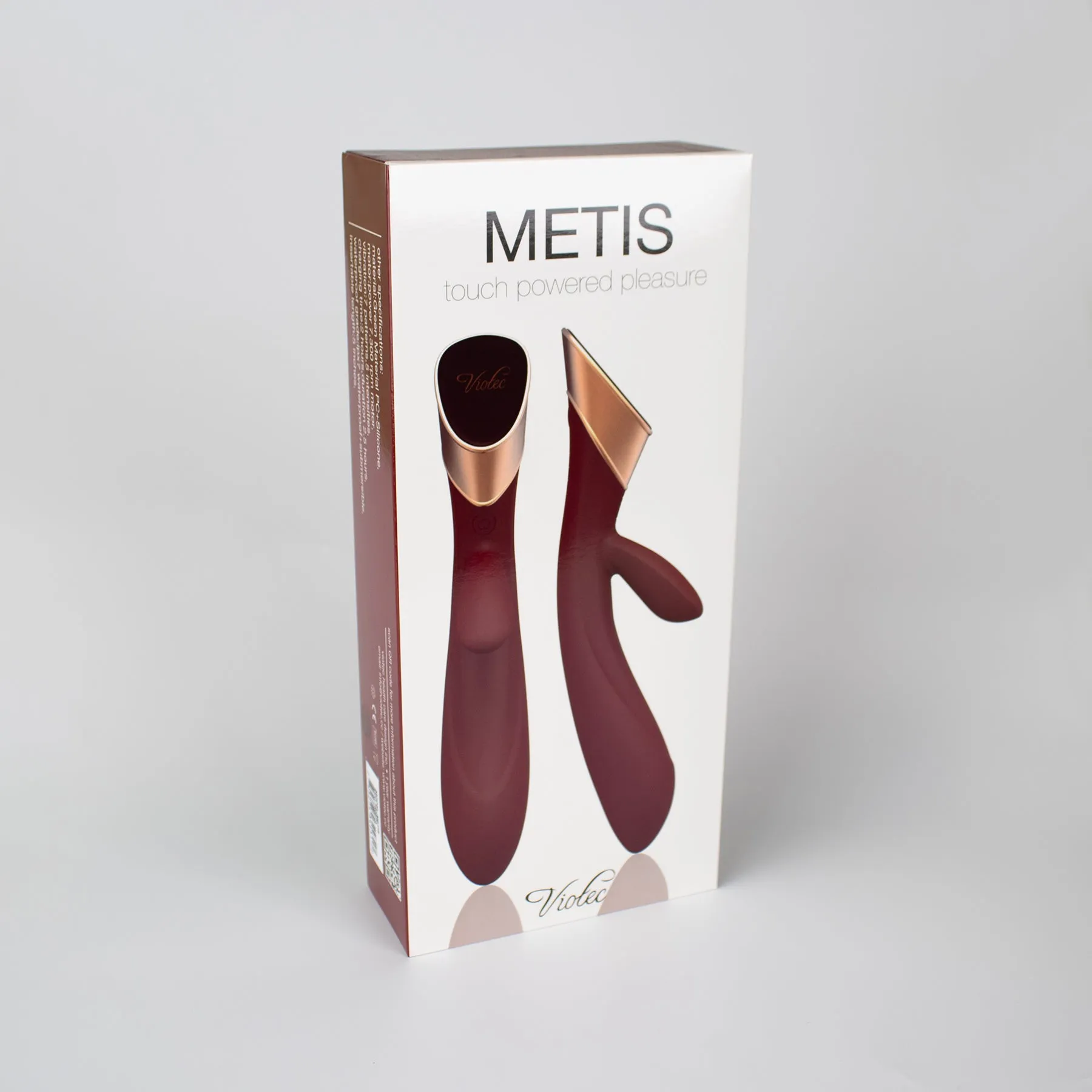 Metis Touch Panel Rabbit Vibrator Wine Red