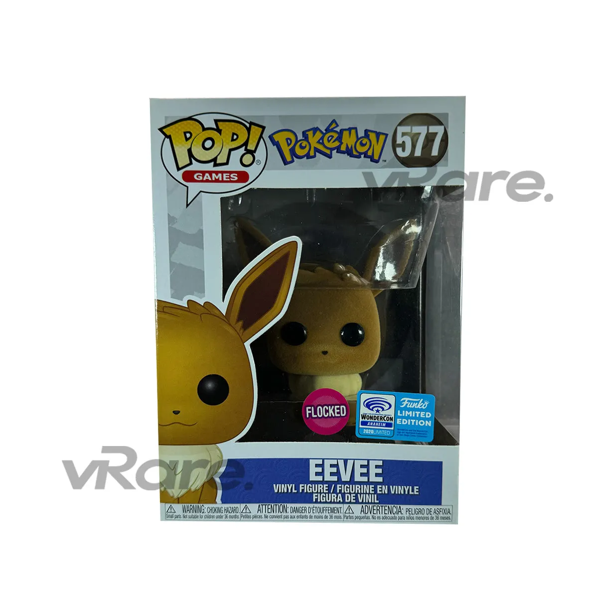 POP Games: Pokémon - Eevee Flocked Official Con Sticker