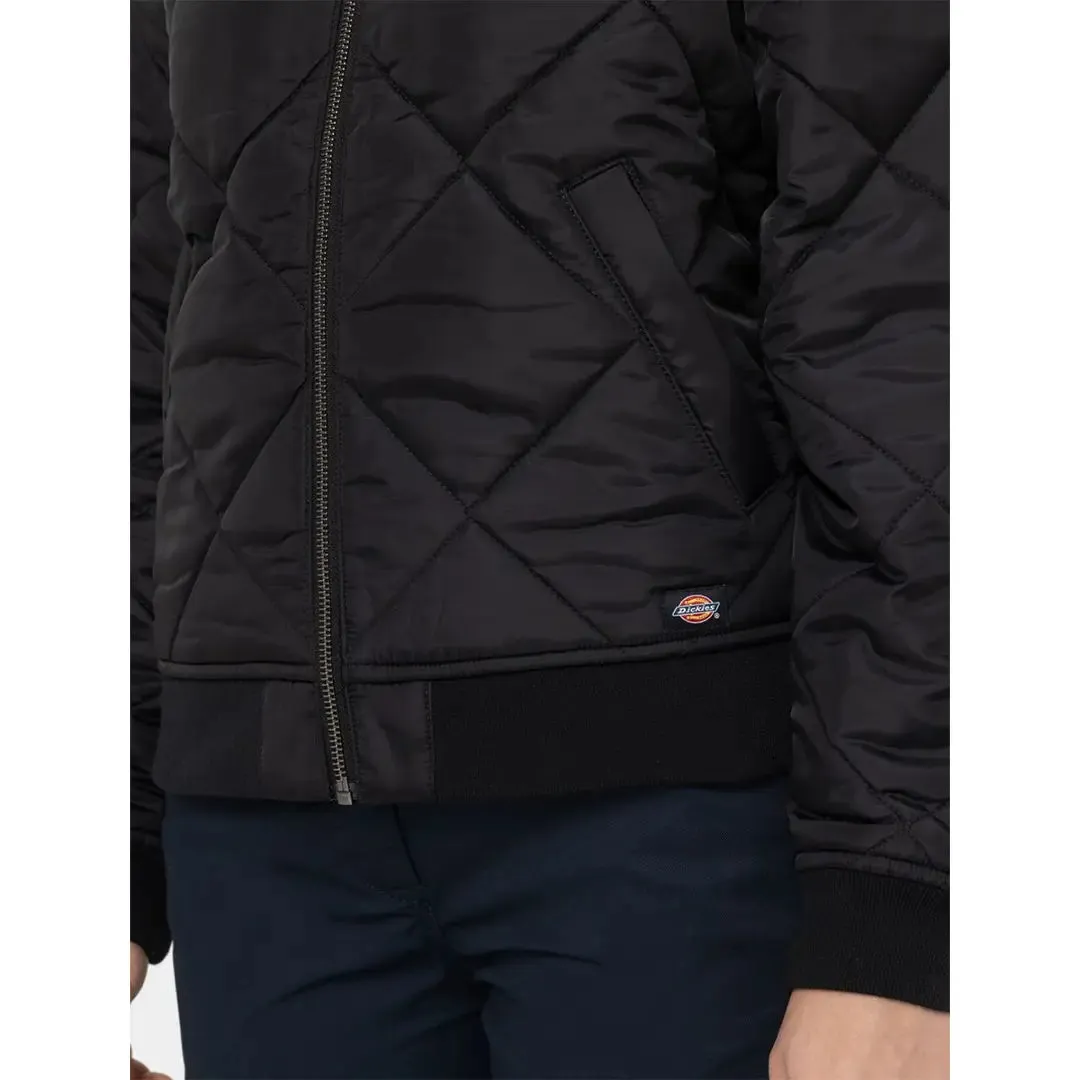 Quilted Bomber Jacket - Black by Dickies