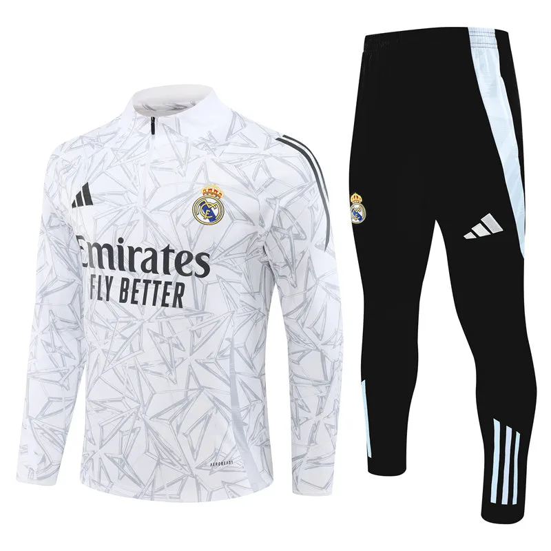 Real Madrid Black and White Tracksuit II