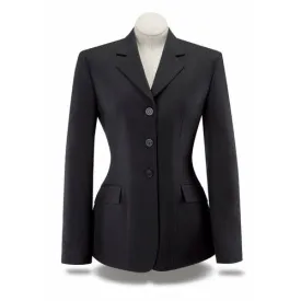 RJ Classics Ladies Devon Show Coat - Black Herringbone