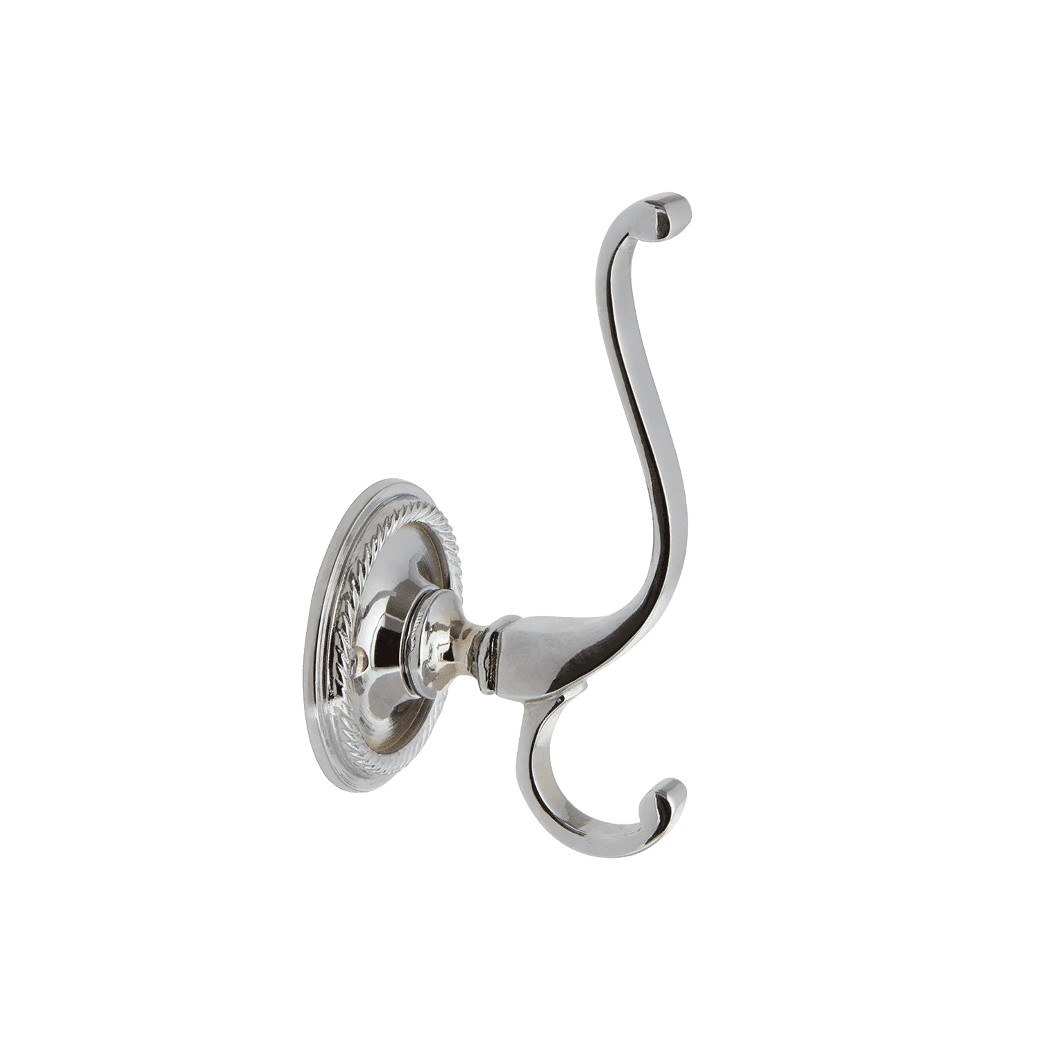 Rope Coat Hook in Bright Chrome