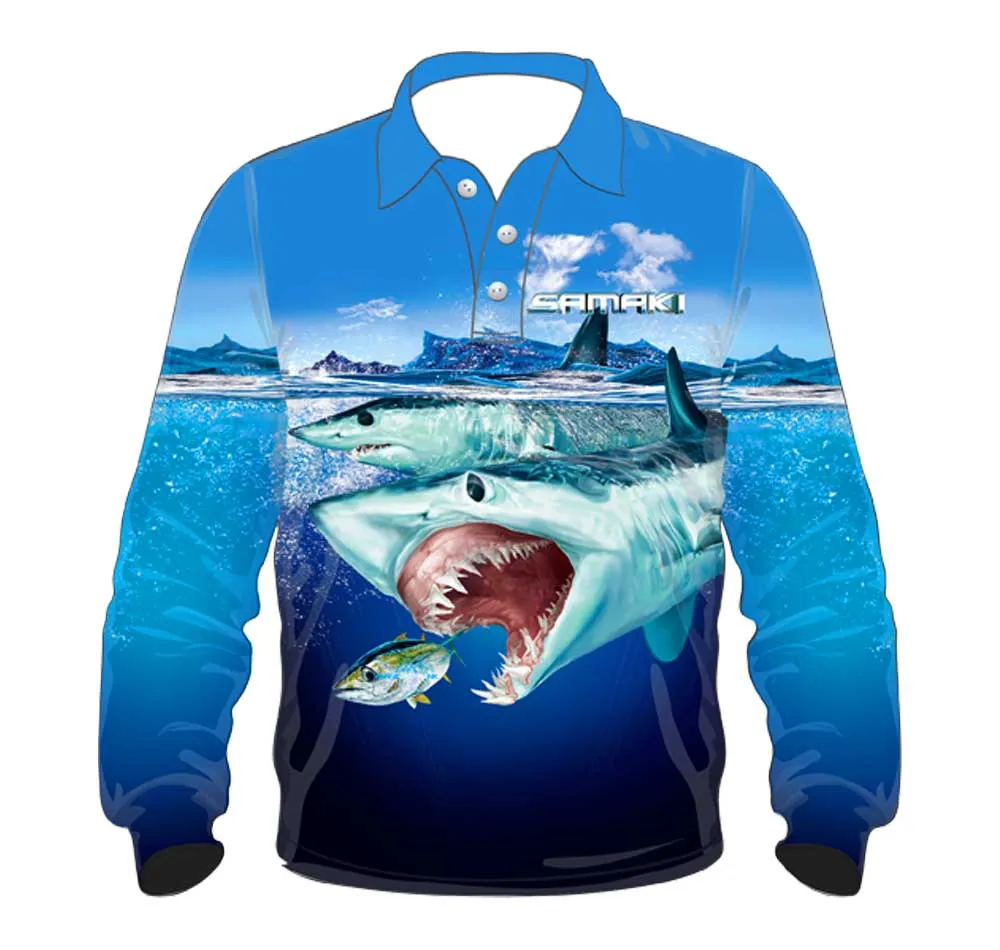 Samaki Mako Kids Fishing Shirt