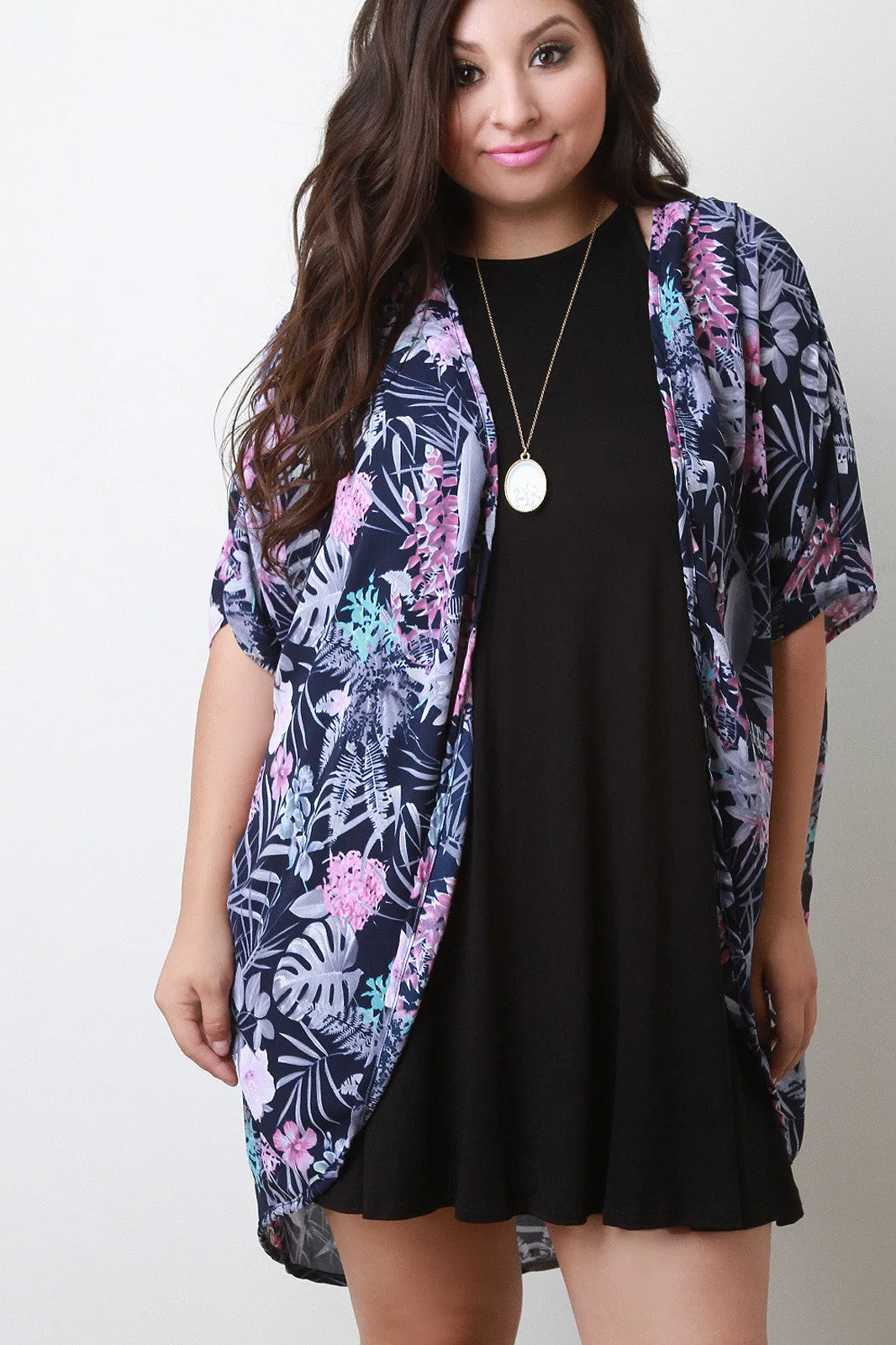 Tropical Kimono Top