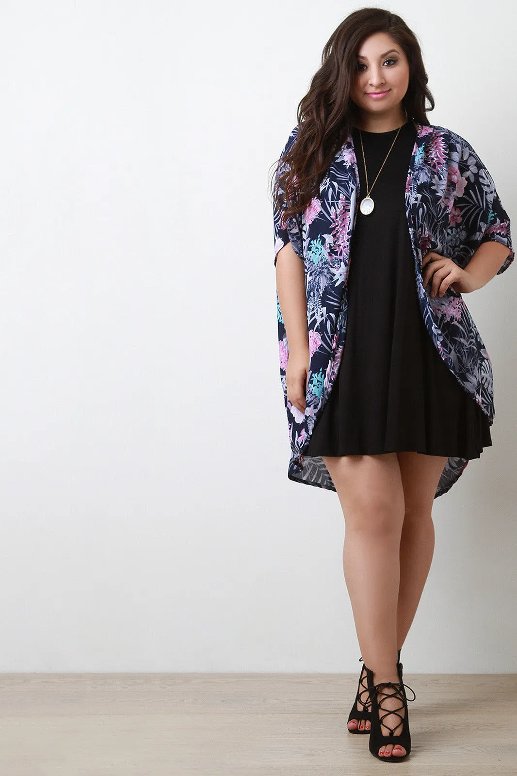 Tropical Kimono Top