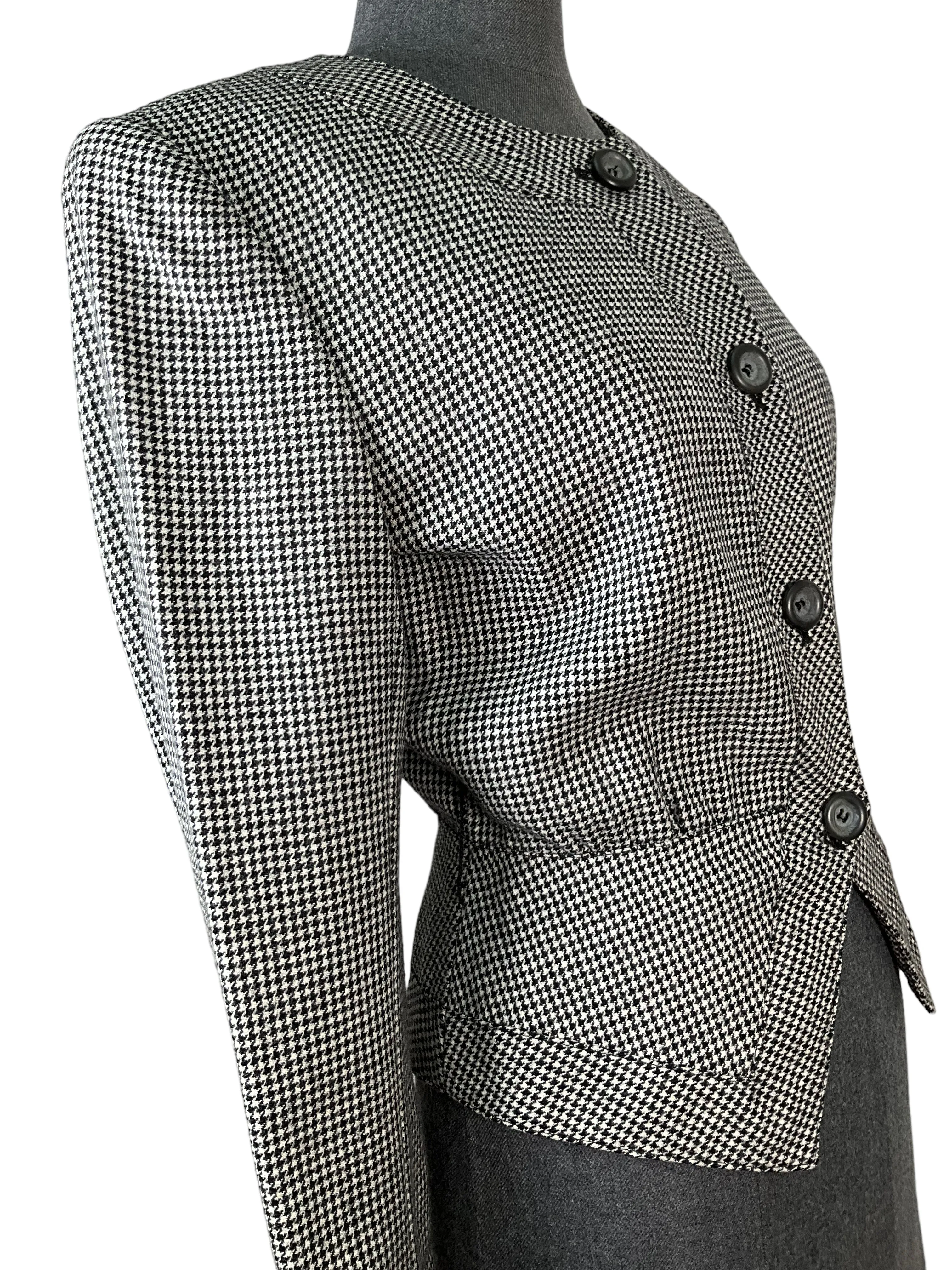 Vintage Houndstooth Valentino Jacket Size S