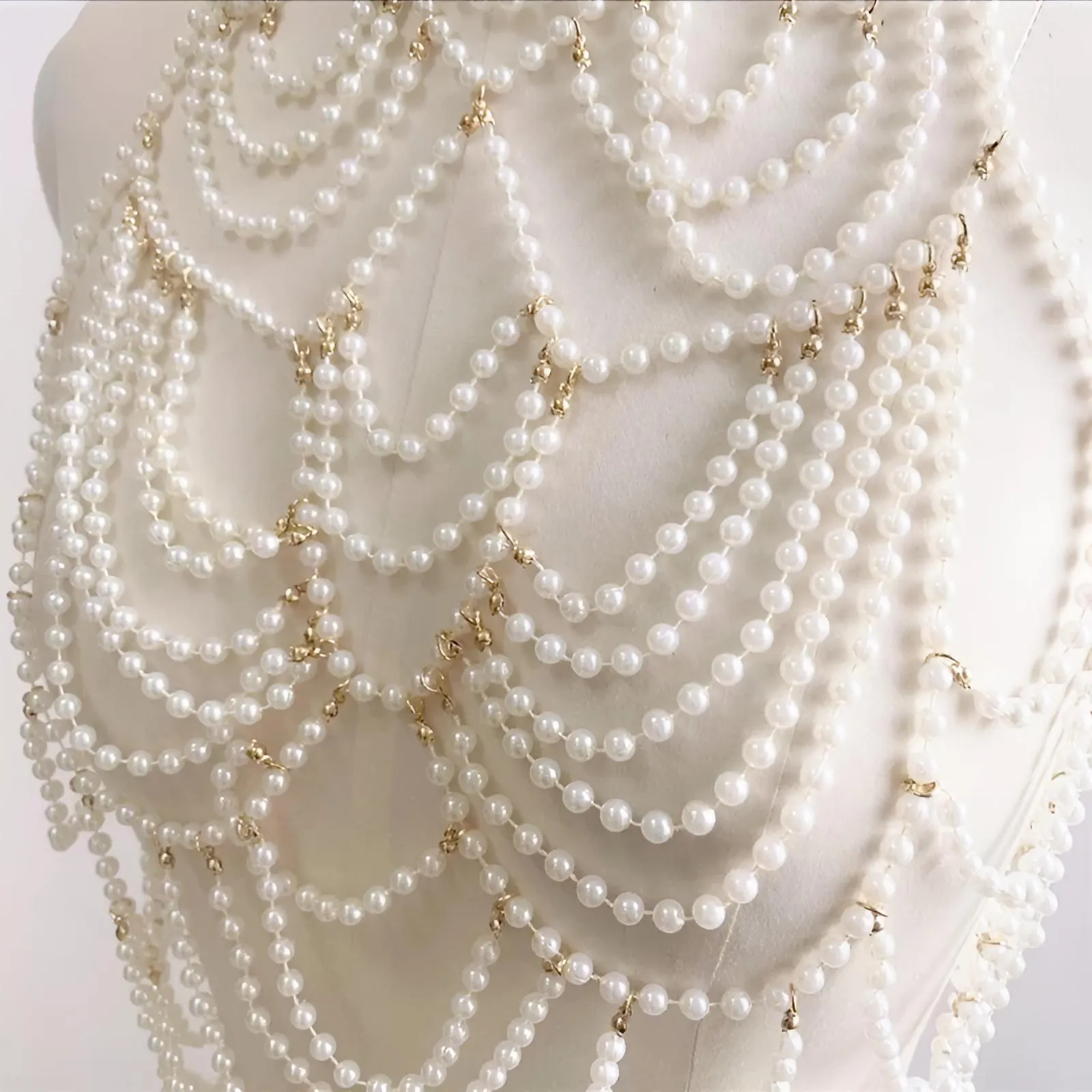 Women's Pearl Body Chains Jewelry 